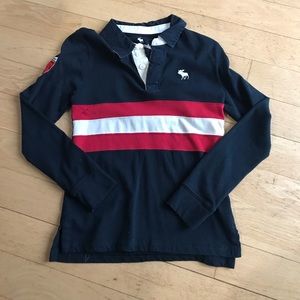 Boys Abercrombie Kids Long Sleeve Polo Shirt